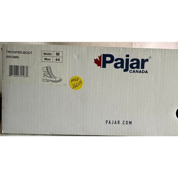 Pajar Canada Trooper Winter Boot Mens EU44 US 11 M Dark Brown Lace Up Side Zip - Picture 15 of 15